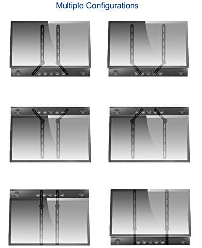 VIVO Universal Sound Bar Bracket Mount Below Wall Mounted TV Fits 23 -65 MOUNT-SPSB2