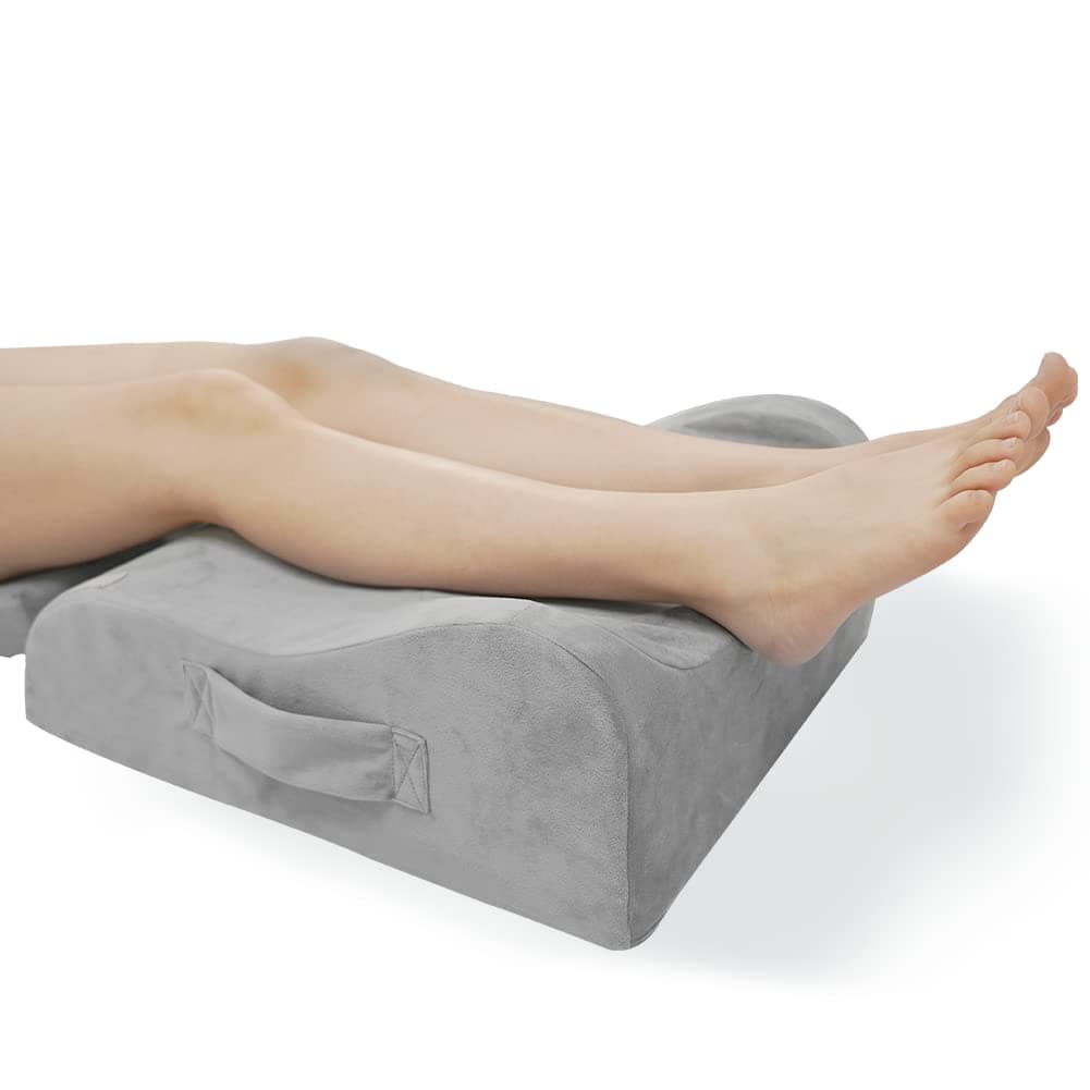 LightEase Memory Foam Leg, Knee, Ankle Foot Support and Elevation Pillow for Surgery Recovery