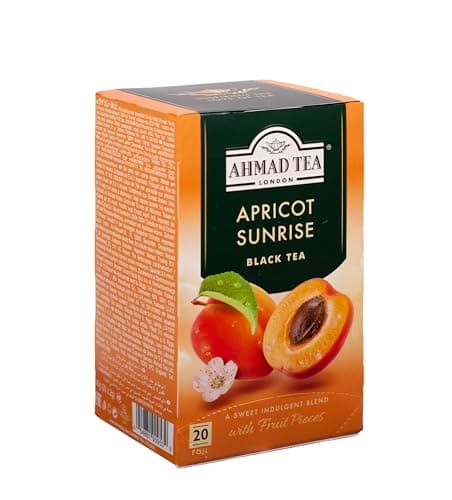 Ahmad Tea Apricot Fruit Black Tea - 20 Teabag Sachets