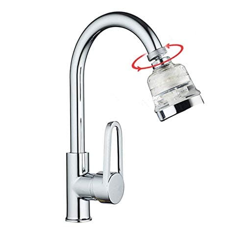 JR Kitchen Faucet Aerator - 3 Settings High Pressure Water Saving Aerator,Hard Water Filter,Chlorine & Fluoride Removal,High Water Flow Kitchen Faucet Aerator with Replacement Cartridge