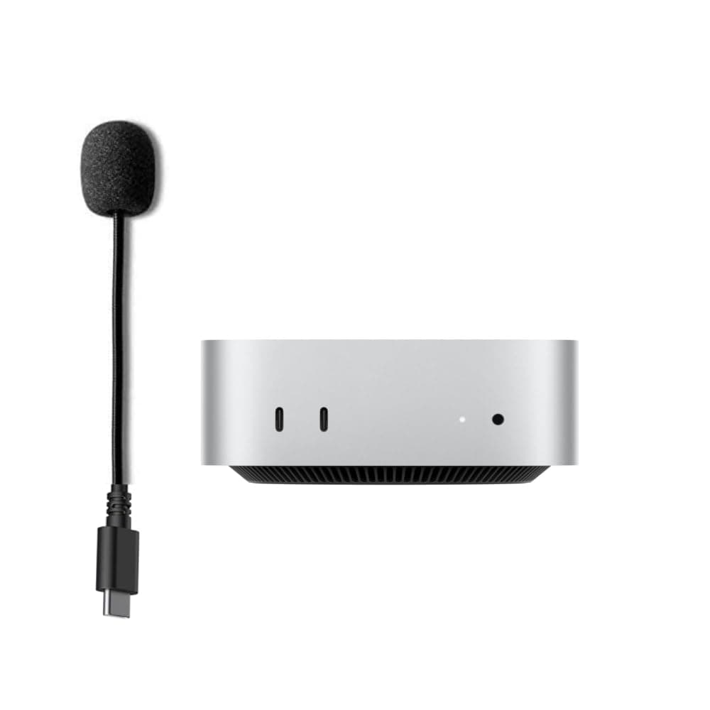 USB C Microphone for Mac mini M4 Microphone Compatible for MacBook Pro/Air,Desktop Computer Type C Boom MIC
