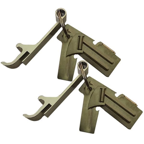 2 Sets: P-38 & P-51 US Shelby Can Openers & Bottle Opener