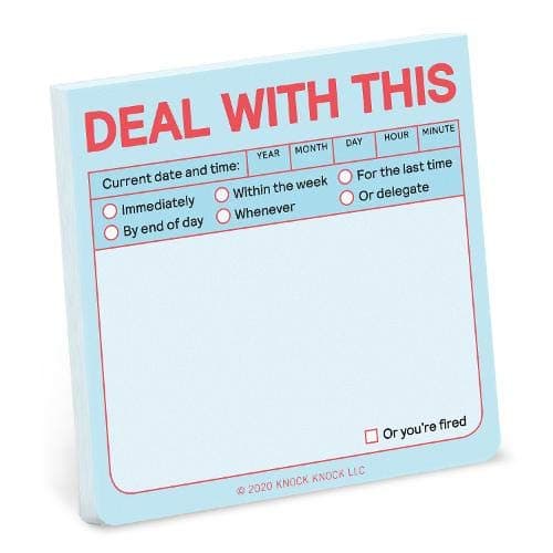 Knock Knock Deal with This Sticky Note (Pastel Edition) (Knock Knock Sticky Notes)