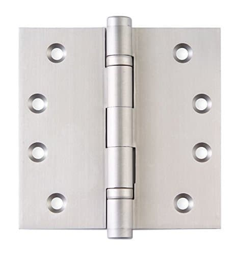 Cliffside Industries DHB40-SS 4" Ball Bearing Solid Brass Exterior Door Hinge in Silver Satin