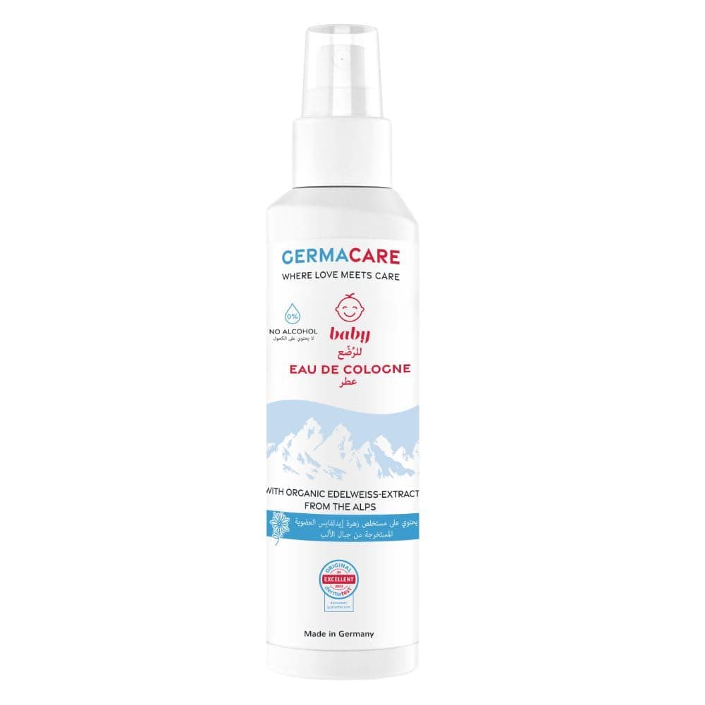 Germacare Baby EAU De Cologne for Newborn, pH Value of 5.5, Organic Edelweiss Extract From the Alps, Alcohol Free, Perfect Combination of Fragrance, 150ml