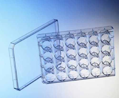 Greiner Bio-One 662050 24 Well Combo Plate for Protein Crystallization, Pre-Greased, Polystyrene, Clear (Pack of 24)