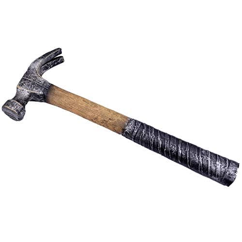 SUMAG Lifelike Rubber Hammer Magic Tricks Appear Vanish Magic Can Compress to fit in Palm Stage Illusion Gimmick Prop Funny Accessories