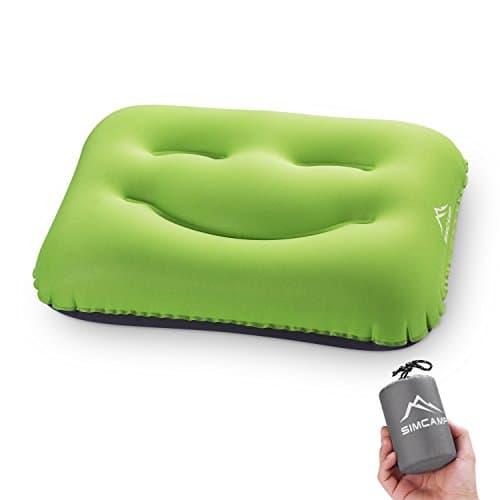 SIMCAMP Ultralight Inflatable Travel Camping Pillow Compressible Compact Waterproof Backpacking Pillows for Camping & Hiking
