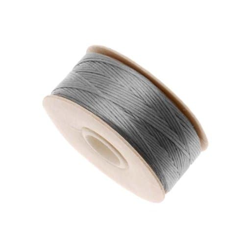 Nymo Nylon Beading Thread Size D for Delica Beads, 64 yd/58m, Grey