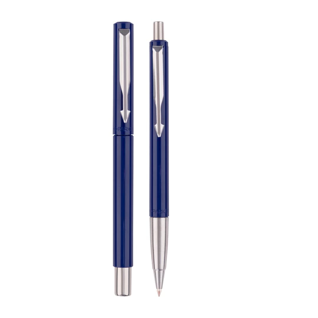 Vector Standard Roller Ball Pen and Ball Pen - Blue Body, 2 Count (Pack of 1) (9000017309)