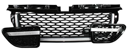 RC Trading Grille and Side Air Vents Black Silver Compatible For 06-09 Range Rover Sport AB2B