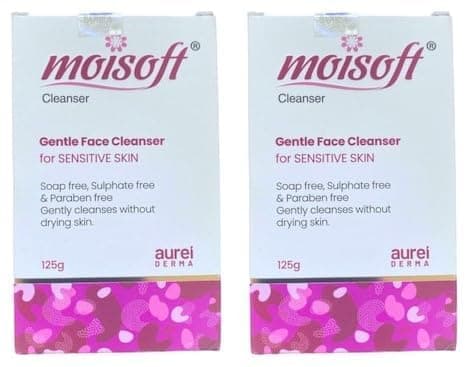 Moisoft Gentle Face Cleanser-125g(R)-Pack of 2