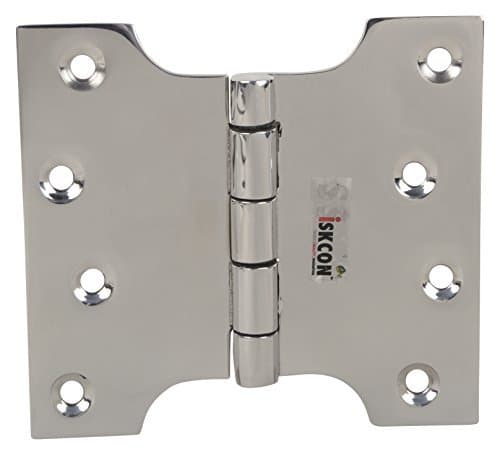 ssiskcon 4 inch x 2 inch Center x 4 inch Total Width 12 Gauge 2.5mm Thick Pack of 12 Hinge Stainless Steel Door Hinges H-Type Parliament Glossy Finish Classic Series