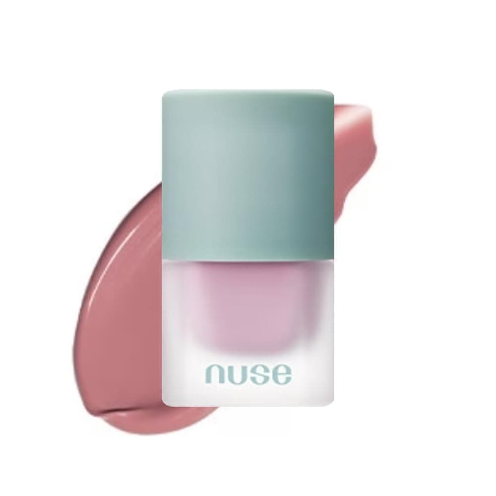Mousse Care Cheek - Liquid Blush for Cheeks | Soft Color, Glowy Finish, Buildable & Watercolor Effect Blush for Natural Look | Vegan Makeup (04 Mauve Solid)