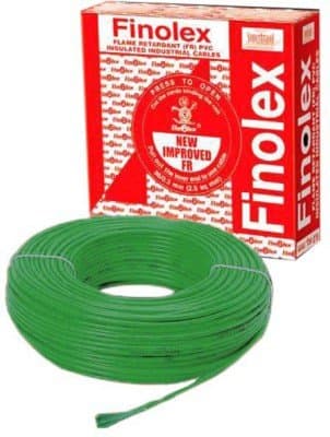 Finolex 1.5Sqmm wire 90m coil - Green