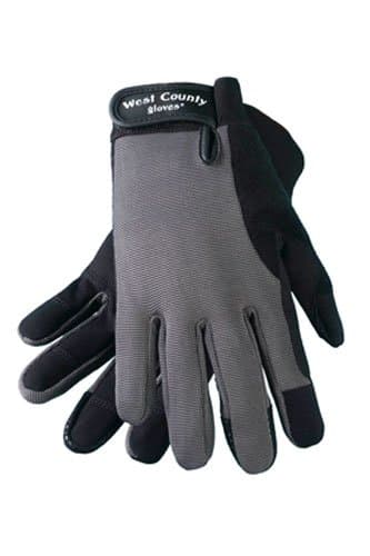 West County 043CHS Women's Work Glove Charcoal, Small