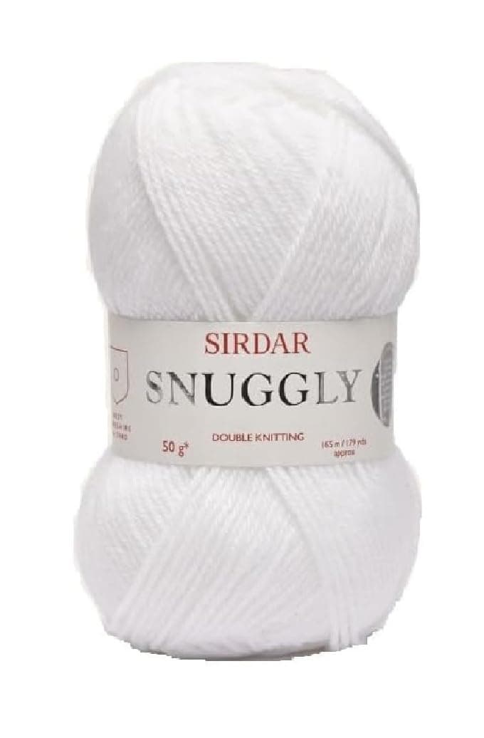 Sirdar Snuggly DK Double Knitting, White (251), 50g