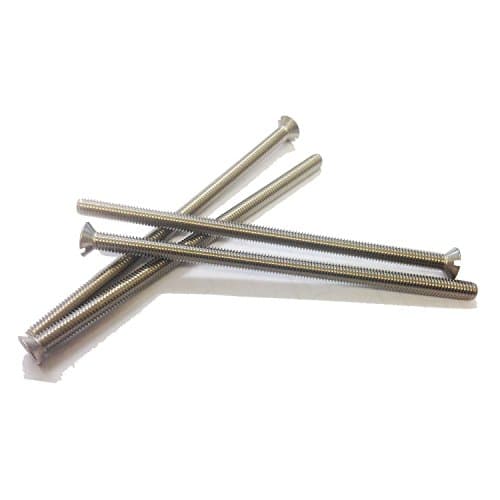 A4 Stainless Steel Extra Long Machine Screws Slot Head - Each M5 x 100mm