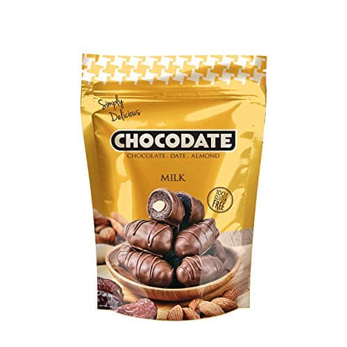Chocodate Milk Chocolate with Almond, 250 grams