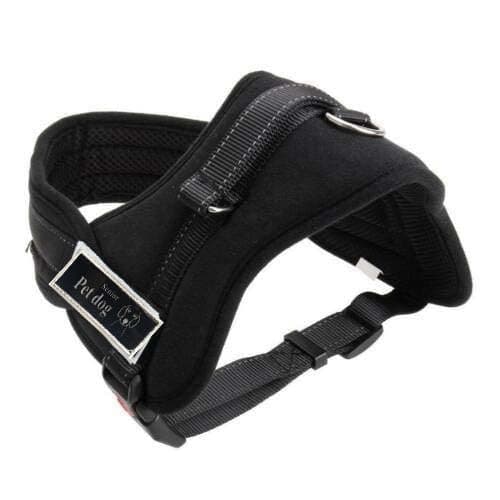 RvPaws Dog Chest Belt, No-Pull Reflective Breathable Adjustable Pet Vest with Handle for Outdoor Walking - No More Pulling, Tugging or Choking Dog Harness K-9 (Large, Print)