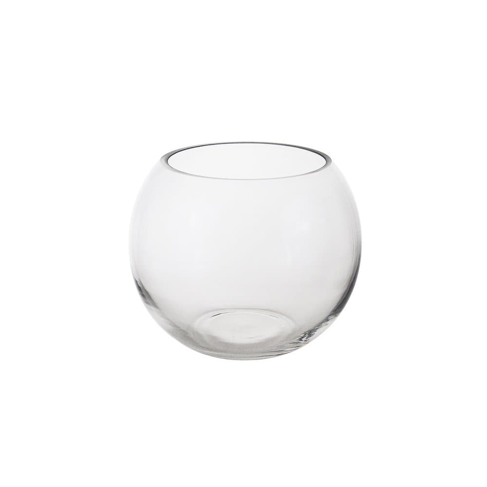 Bubble Fish Bowl Vase 6 Inch x 5 Inch, Decorative Clear Glass with Sturdy Base, Wedding Centerpieces, Flower Bouquets, Home Décor, Celebrations, Parties, Event Planning, Arts & Crafts