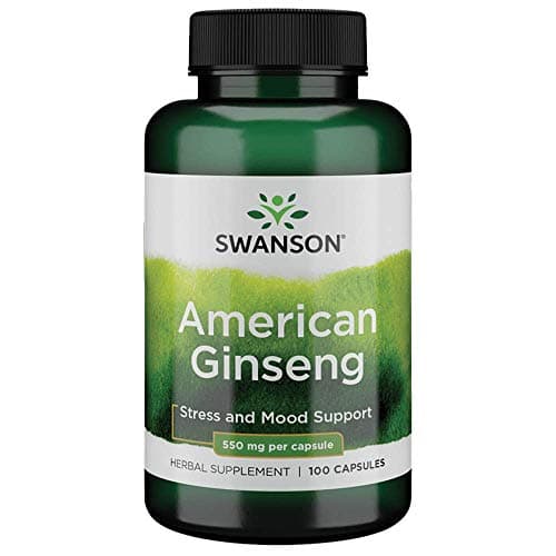Swanson American Ginseng 550 Milligrams 100 Capsules