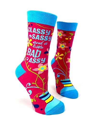 Fabdaz Classy Sassy and a Little y Women's Crew Socks