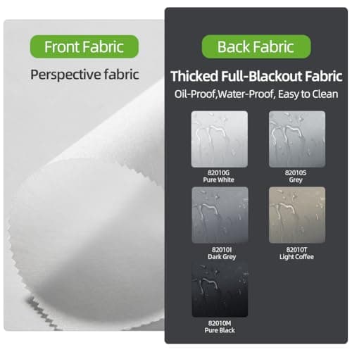 Zshine Day and Night Dual Layers Manual Roller Shades and Light Filtering Zebra Shades Suitable for Home, Office, Hotel, Club, Restaurant, Cinema Windows (Self-Selected Fabrics)