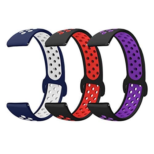 Sycreek Quick Release Watch Band 22mm Silicone, Strap Replacement for Smart Watch with 22mm Lug, Such as Samsung Galaxy Watch3 45mm Samsung Galaxy Watch3 45mm Samsung Galaxy Watch (46mm) Samsung Gear S3 Classic Samsung S3 Frontier