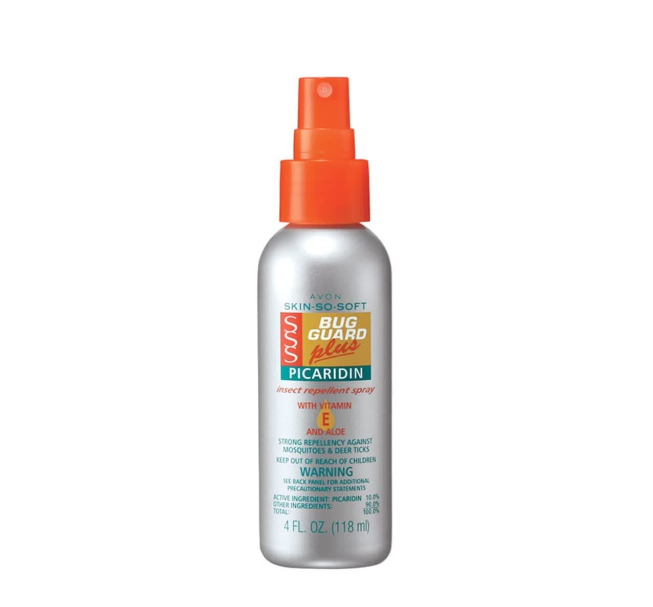 Avon Skin So Soft Bug Guard Plus Picaridin Insect Repellent Spray — Long Lasting DEET-Free Mosquito Repellent with Vitamin E & Aloe — Non-Greasy, Travel-Ready Bug Spray for Families, 4 fl oz