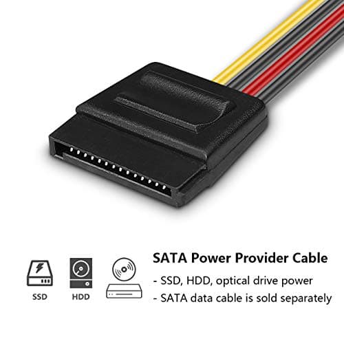 BENFEI SATA to Molex, 3 Pack 4 Pin Molex to SATA Power Cable - 10 Inches