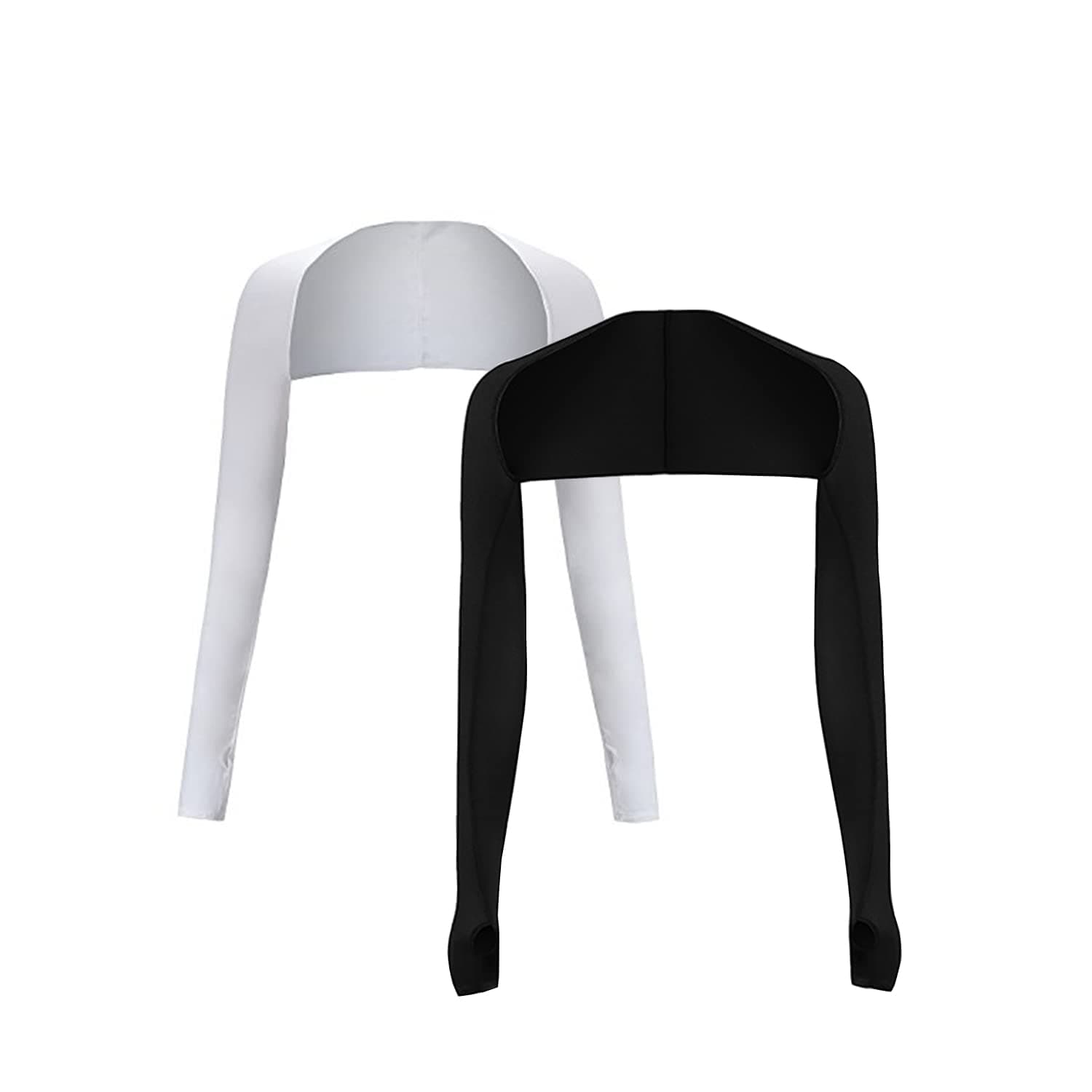 Cool Shawl Arm Covers 2-Pack Sun Protection with Finger Holes UV Protection Arm Covers for Golf