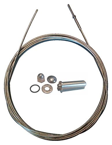 Lexco Cable CBLRLKT-316X25 Cable Assembly: Rail Kit 3/16"x25' 1x19 SS316, 1/4.
