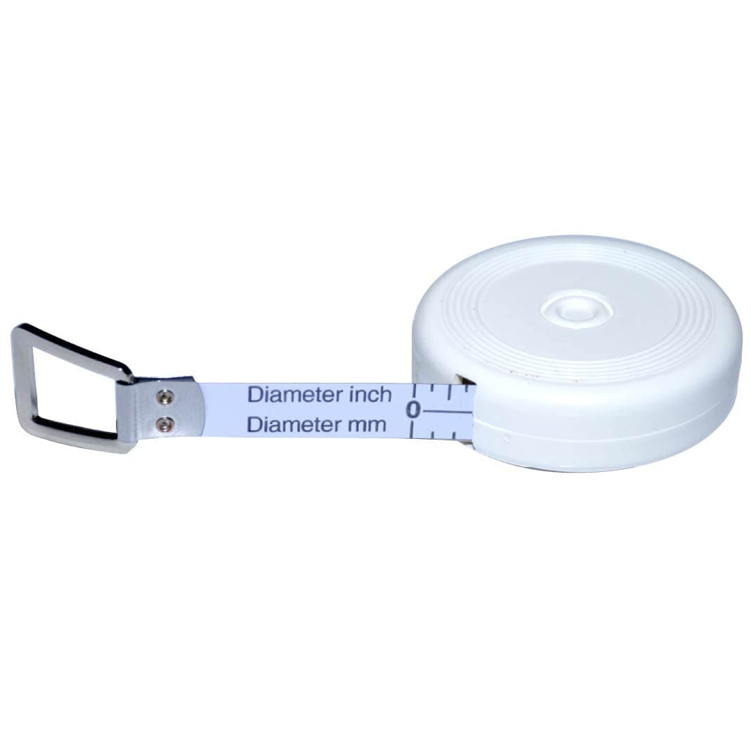 Diaflex Diameter Tape Measure with Flexible Steel Blade and Plastic Case, Dual Reading in CM and Inches with 2m Range and Blank Space Before Zero - Measure Diameter of Trees and Pipes