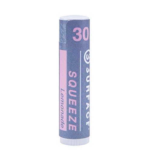 Surface Squeeze/Lemonade SPF50 Moisturizing Sunscreen Lip Balm | Paraben and Petroleum Free | All Natural Sun Protection Lip Balm | Reef and Ocean Safe