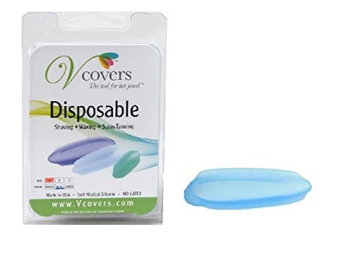 Vcovers Single Size B in Blue, Female Intimate Cover for Bikini Hair Trim, Cut, Color, Removal, waxing, Hair Coloring, Spray Tanning and Other Bikini Cosmetic procedures.