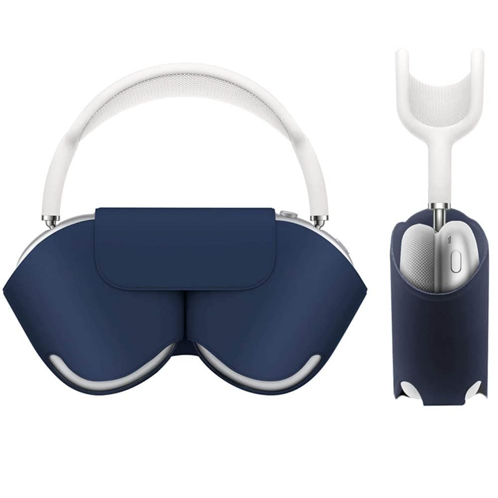Compatible with Smart Case for Apple AirPods Max Automatic Sleep Function Protective Headphones Case Cover Scratch-proof Travel Carrying Case Airpods Max Accessories for AirPod Max-Navy
