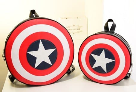 easygoal-Captain America 's Shield Backpack School Bag Unisex(Large/Small)