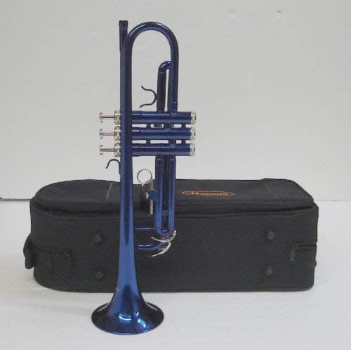 Crystalcello CWD415 B Flat Lacquer plated Trumpet with Carrying Case