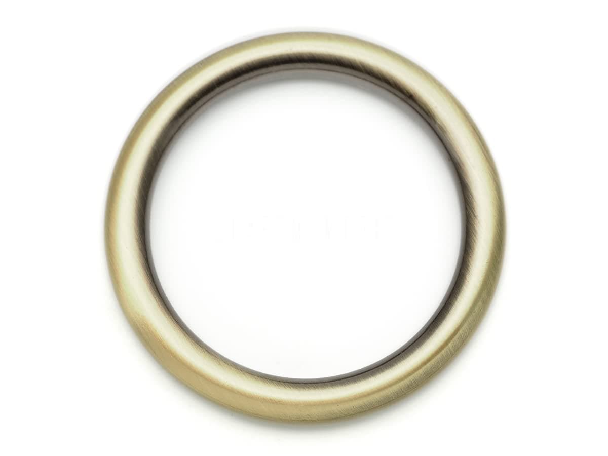 CRAFTMEMORE4pcs O Ring Strong Metal Welded O-Ring Circle Loop Buckle for Purse Bag Collar Leather Craft SCOG (1 1/2 Inch, Brushed Brass)