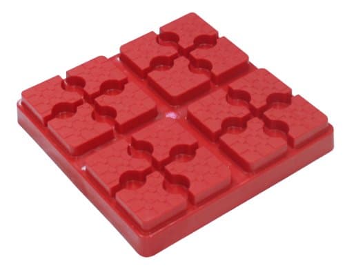 Level Quick (QL-4) Red Leveler with Nylon Storage Case for RV Leveling Block, (Pack of 4)