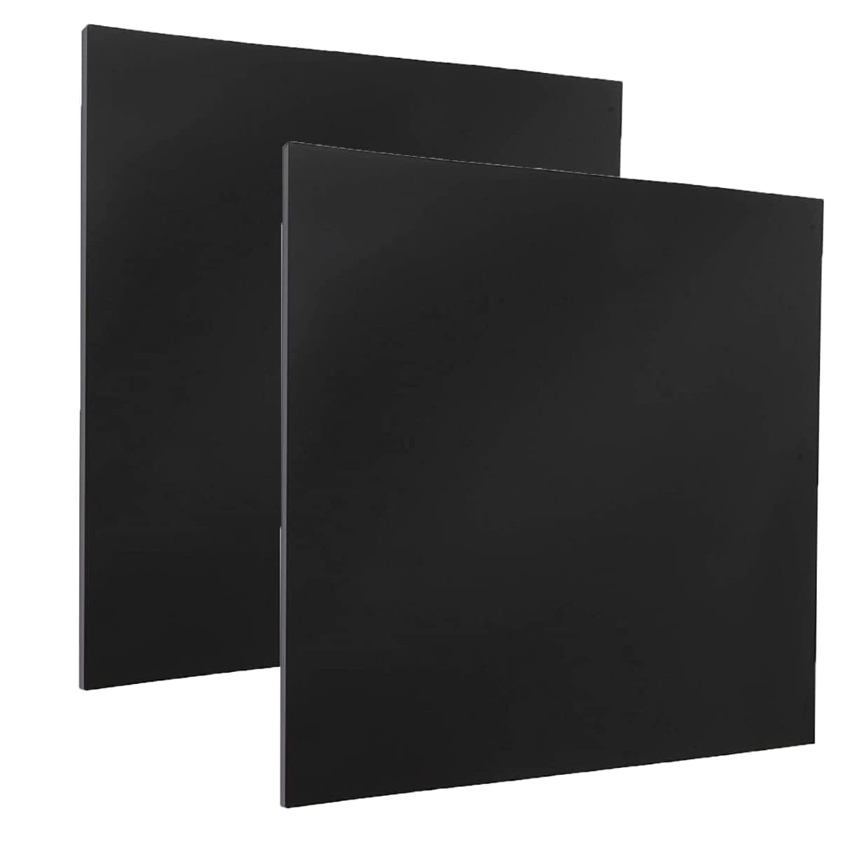 DARENYI 2pcs Perspex Acrylic Plastic Sheet 2.5mm Black Plastic Sheet Flexible Black Acrylic Sheet Square Hard Plastic Sheet for Craft DIY, Drawing, Printing, Picture Frame(30 x 30cm)