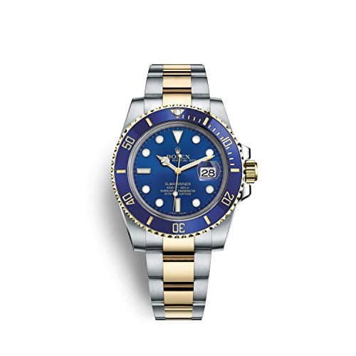 Real High end Swiss momvenet Exclusive Personalized Best Latest Version 10 Submariner Automatic Watch 904L Steel Gold Two Tone Blue