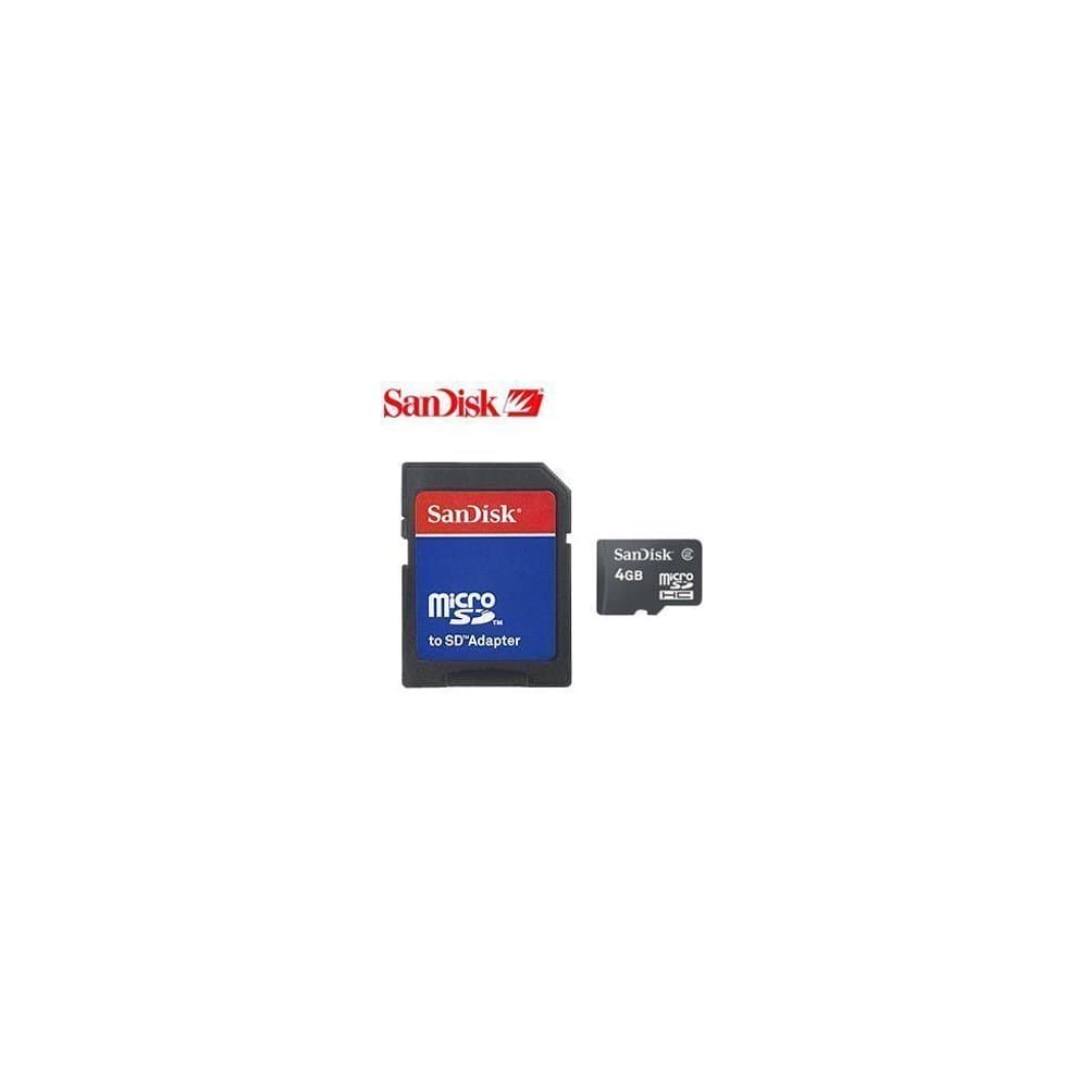 motorola SanDisk 4GB Micro SD Memory Card w/SD Adapter