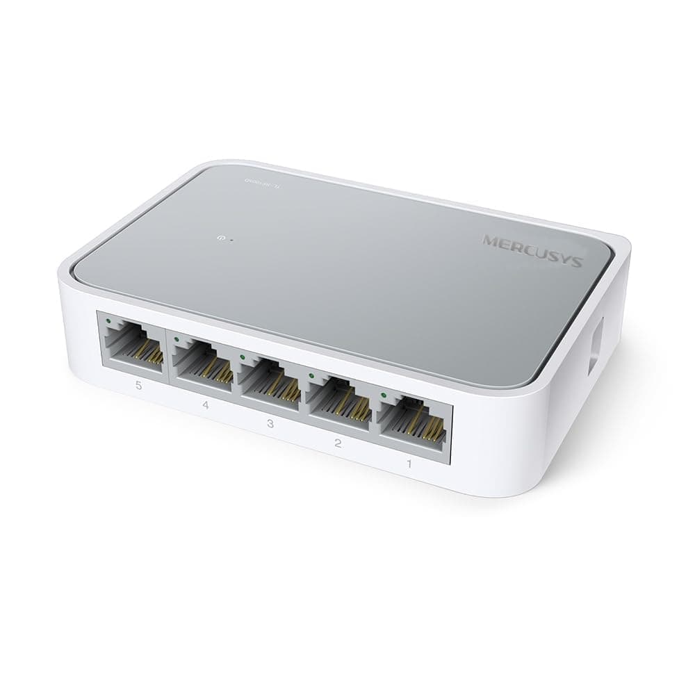 TP-Link TL-SF1005D 5-Port 10-100 Mbps Desktop Ethernet Switch-Hub, Ethernet Splitter, Plug & Play