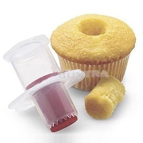 smrroy er 5sd CONVENIENT Cupcake Plunger Cutter Pastry Corer Decorating Divider
