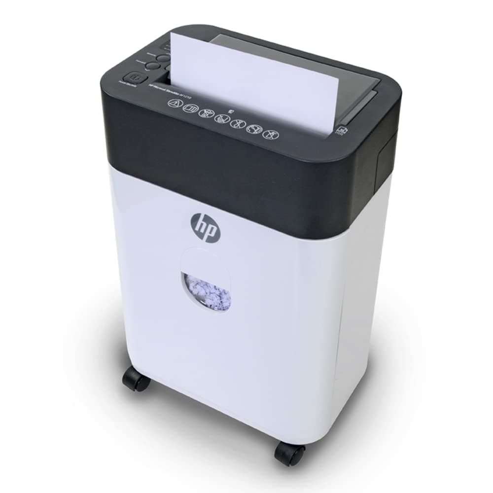 HP - Paper Shredder Micro Cut, 120-Sheet Auto Feed, Shreds Credit Cards & Staples, Heavy Duty Paper Shredder for Home Use with 4.5 Gallon Basket
