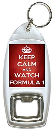 Keep Calm and Watch Formula 1 - Bottle Opener Keyring
