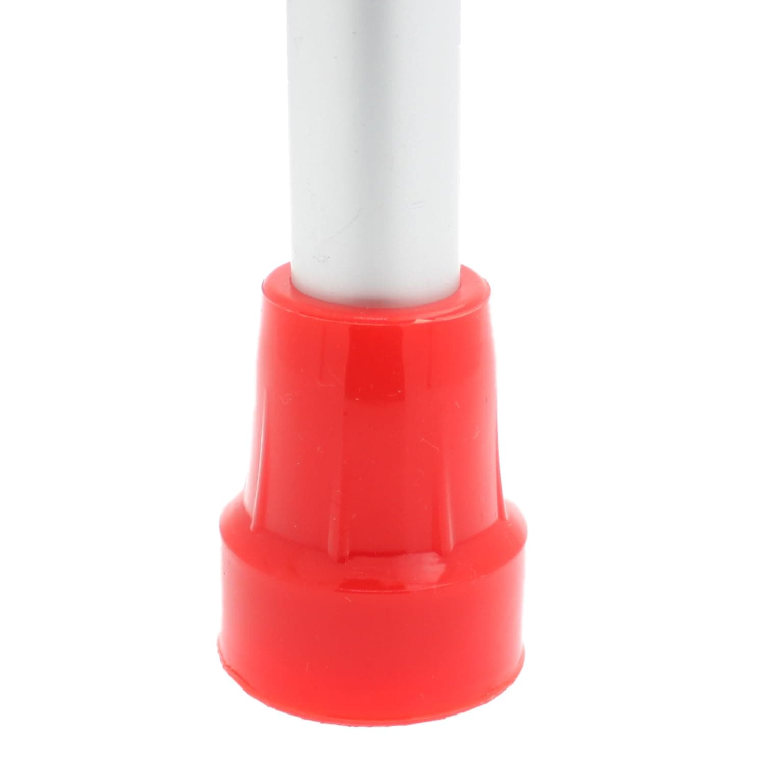 Pair of 7/8" (22mm) Red Rubber Walking Cane Ferrules Crutch Tips Feet - by Lifeswonderful