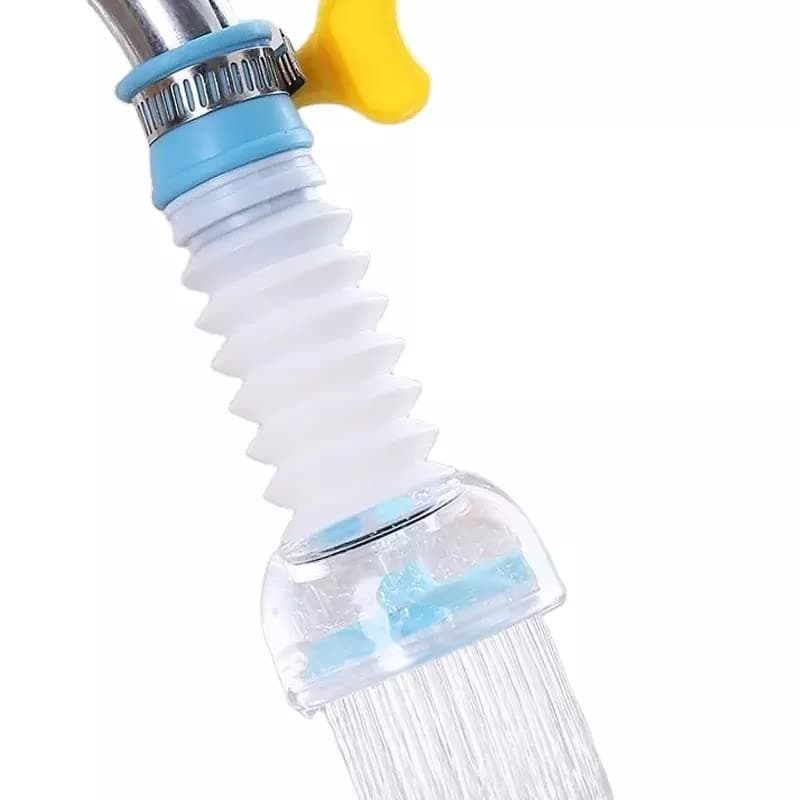 GROS Polyvinyl Chloride, Polypropylene Painted Finish Adjustable Splash-Proof Sprinkler 360 Degree Rotatable Faucet Sprayers Tap for Bathroom Wash Basin (Blue)